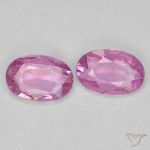 0.84ctw Natural rosa médio Safira, oval, VS