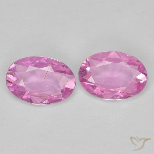 Pedras preciosas de Safira Roxo Intenso natural de 0.76 ct, oval, VS
