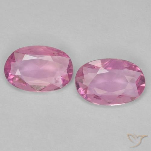 0.73ctw Natural Roxo Royal Muito Claro Rosa Safira, oval, VS