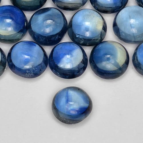 Safira Azul-marinho Natural 0.36ct, Redondo, Transparente