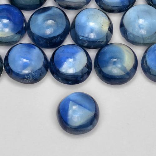 Safira Azul-marinho Natural 0.36ct, Redondo, Transparente