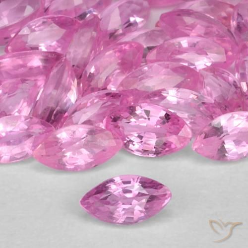 0.12ct Natural rosa médio Safira, Marquesa, VS