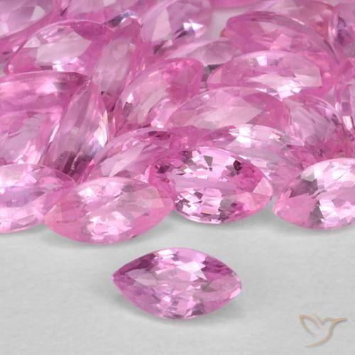 Safira rosa médio Natural 0.12ct, Marquesa, VS