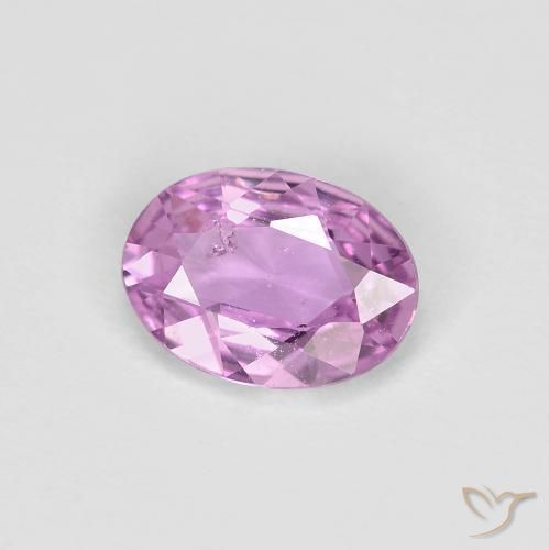 Safira Violeta claro Natural 0.63ct, oval, VS