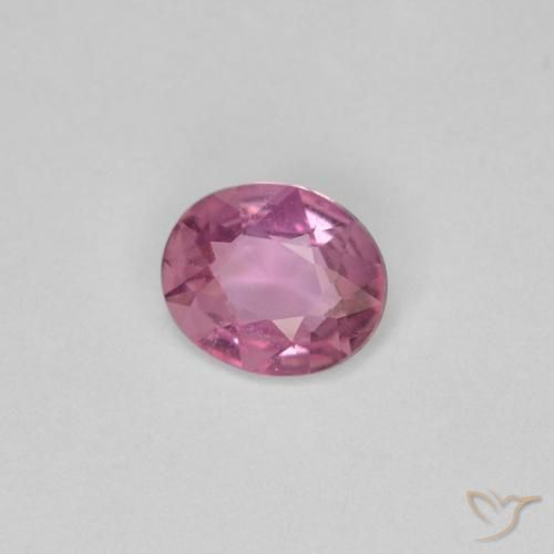 Safira Rosa escuro Natural 0.54ct, oval, VVS-VS