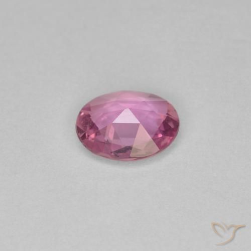 Safira Rosa escuro Natural 0.54ct, oval, VVS-VS