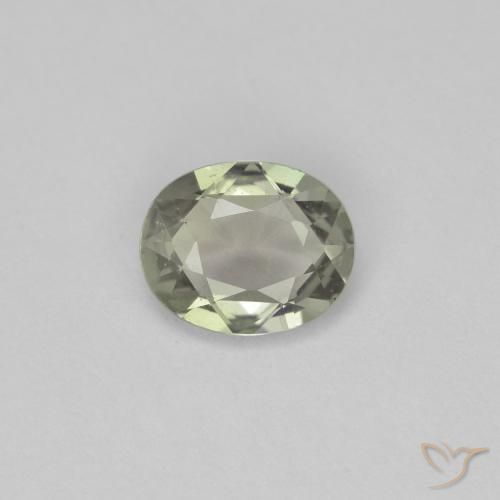 0.73ct Natural Verde Terroso Safira, oval, VVS-VS