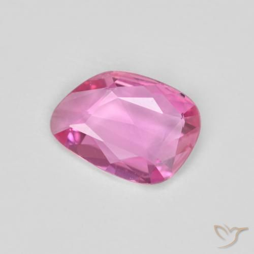 Safira rosa natural 0,77ct, forma extravagante, VVS