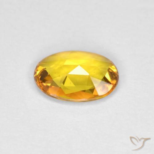 Safira Dourado Natural 0.69ct, oval, VS
