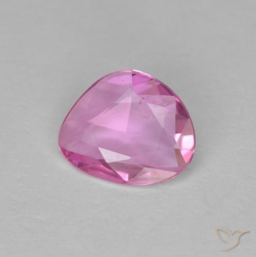 Safira rosa médio Natural 0.65ct, Chique, VVS