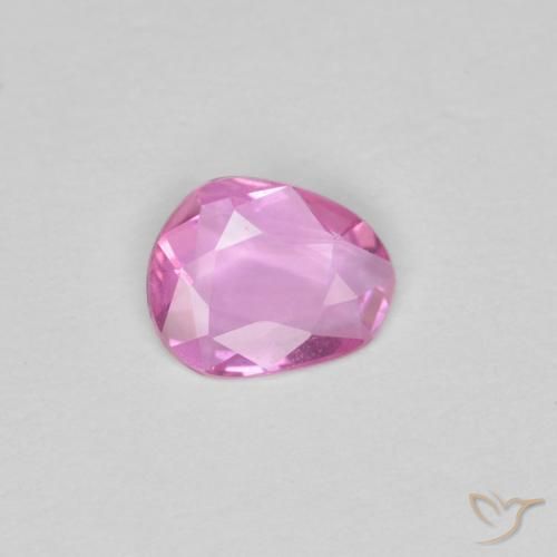 Safira Rosa Intenso Natural 0.33ct, Forma extravagante, VVS