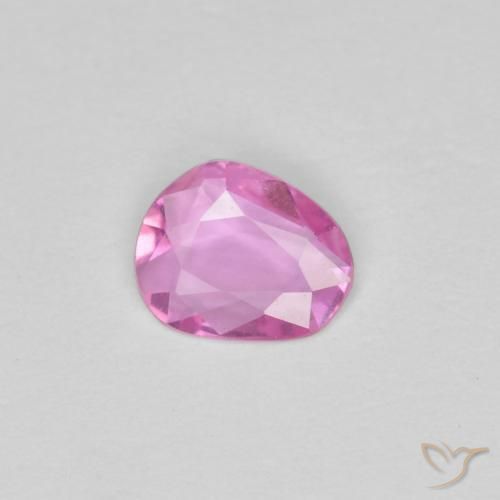Safira Rosa Intenso Natural 0.33ct, Forma extravagante, VVS