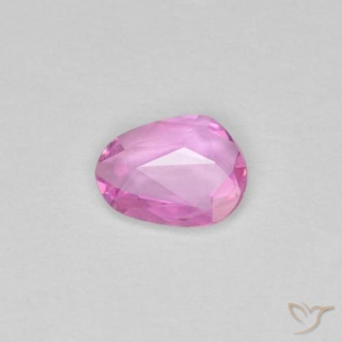 Safira Rosa Intenso Natural 0.33ct, Forma extravagante, VVS