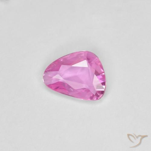 Safira rosa médio Natural 0.60ct, Chique, VVS-VS