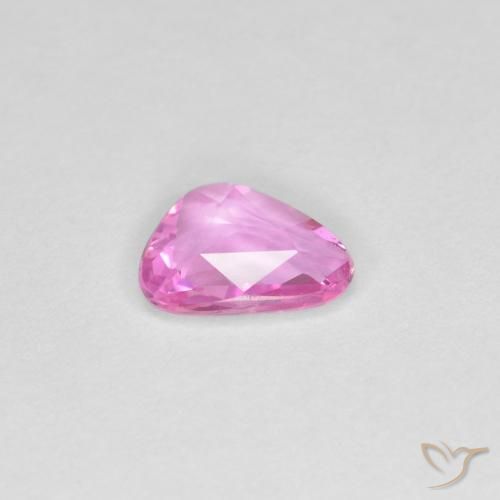 Safira rosa médio Natural 0.60ct, Chique, VVS-VS
