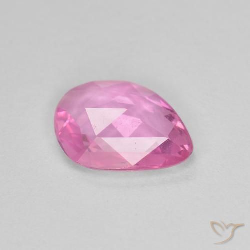 Safira rosa médio Natural 0.88ct, Chique, VVS-VS