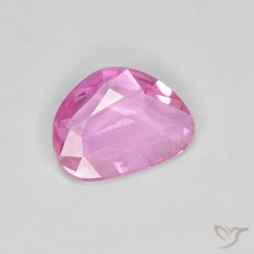 Safira Rosa Intenso Natural 0.63ct, Chique, VVS-VS