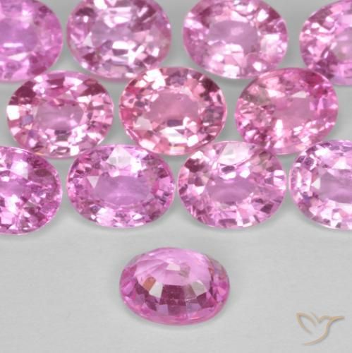 Safira Rosa escuro Natural 0.40ct, oval, VS