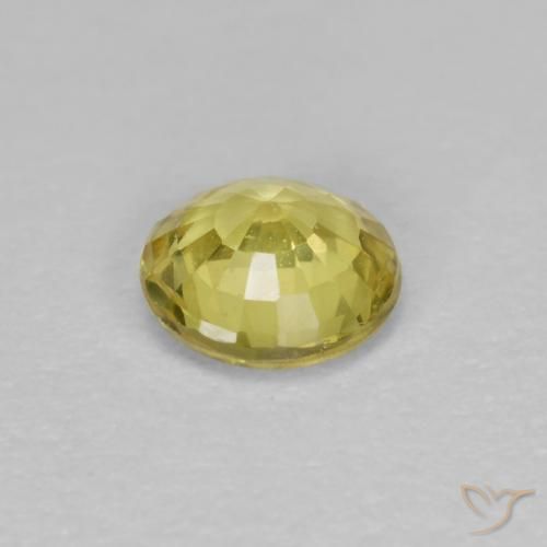 Safira Amarelo Dijon Natural 0.39ct, Redondo, VVS-VS