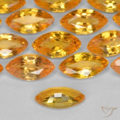 Safira Ouro Natural 0.19ct, Marquesa, VS