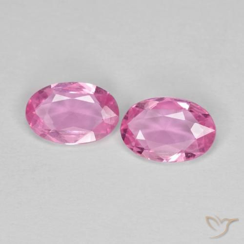 0.78ctw Natural Rosa Intenso Safira, oval, VS