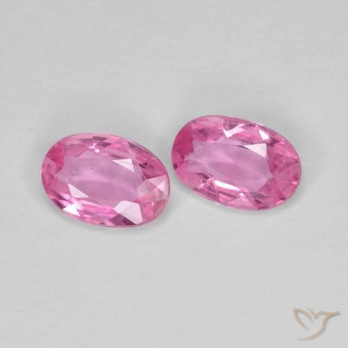 Pedras preciosas de Safira Rosa Intenso natural de 0.83 ct, oval, VS
