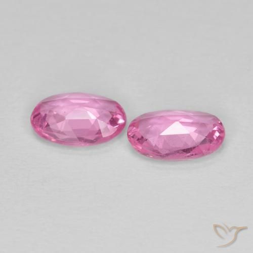 Pedras preciosas de Safira Rosa Intenso natural de 0.83 ct, oval, VS