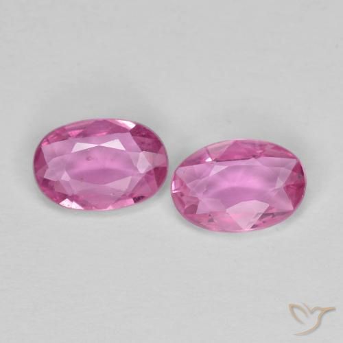 0.98ctw Natural Roxo Real Rosa Safira, oval, VVS-VS