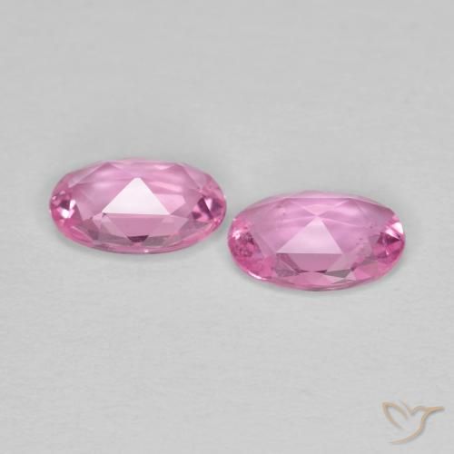 Pedras preciosas de Safira Rosa Intenso natural de 0.87 ct, oval, VS