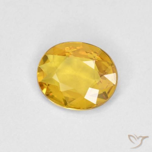Safira Dourado Natural 0.55ct, oval, VVS