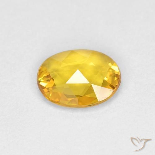 Safira Dourado Natural 0.55ct, oval, VVS