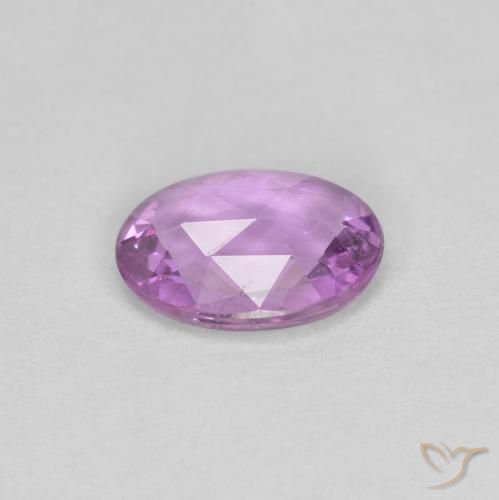 Safira Lilás Roxo Natural 0.65ct, oval, VS
