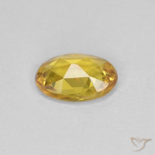 Safira Dourado Natural 0.71ct, oval, VS