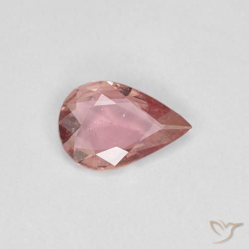 0.43ct Natural Luz rosa Safira, Formato de pêra, VS