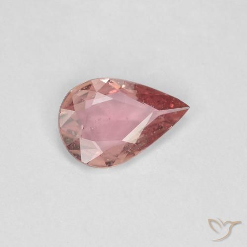 Safira Luz rosa Natural 0.43ct, Formato de pêra, VS