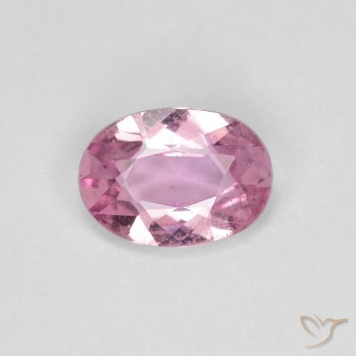 Safira Rosa bem claro Natural 0.75ct, oval, VS