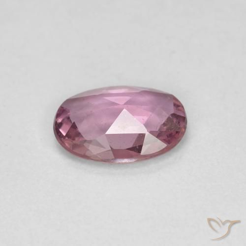 Safira Rosa escuro Natural 0.65ct, oval, VS