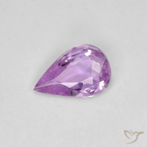 0.50ct Natural Lilás Safira, Formato de pêra, VS
