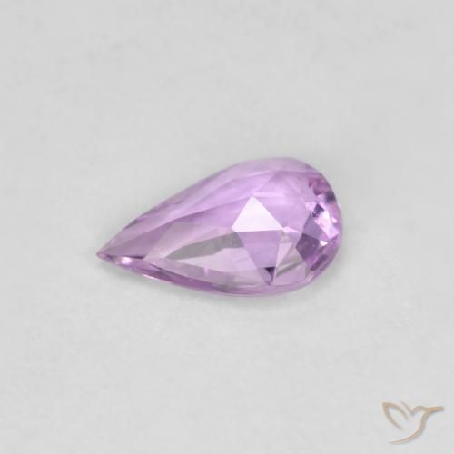 Safira Lilás Natural 0.50ct, Formato de pêra, VS