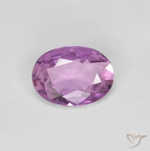 0.70ct Natural Rosa Violeta Roxo Safira, oval, VVS