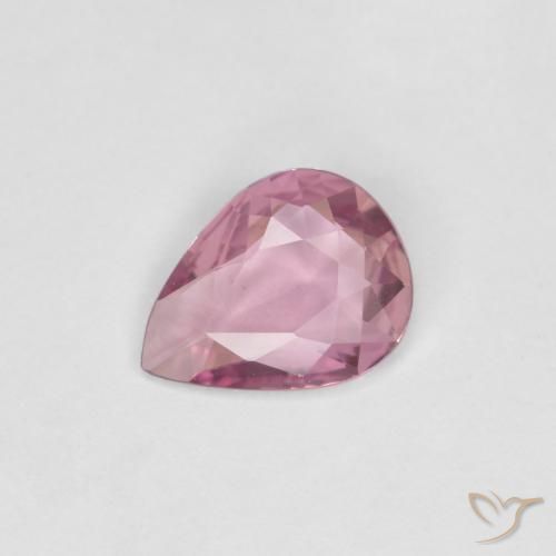 Safira lavanda profunda Natural 0.46ct, Formato de pêra, VVS