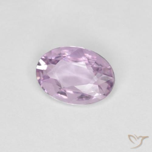 Safira Roxo muito claro Natural 0.58ct, oval, VVS
