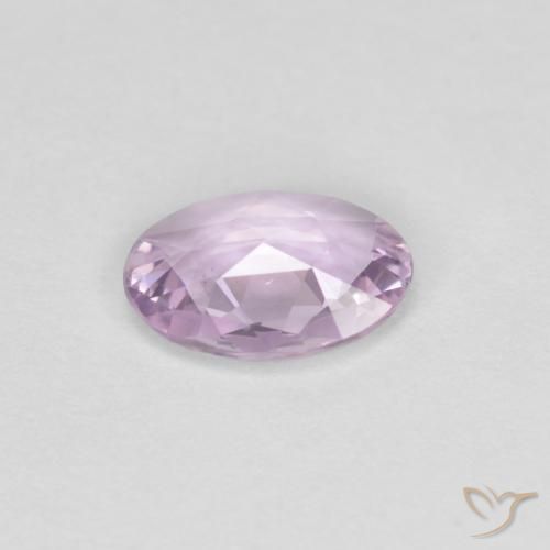 Safira Roxo muito claro Natural 0.58ct, oval, VVS