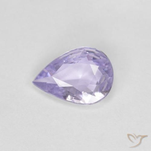 0.62ct Natural Violeta rosado Safira, Formato de pêra, VVS