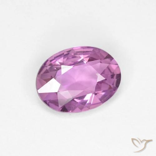 Safira Roxo médio-claro Natural 0.71ct, oval, VVS-VS