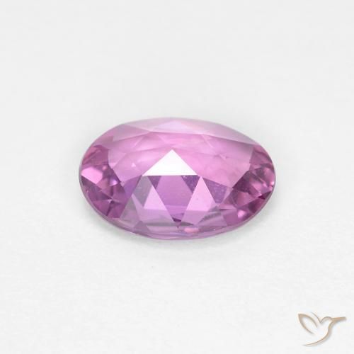 Safira Roxo médio-claro Natural 0.71ct, oval, VVS-VS