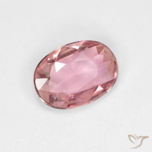 Safira Rosa choque claro Natural 0.83ct, oval, VVS-VS