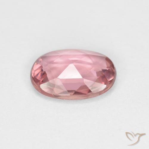 Safira Rosa choque claro Natural 0.83ct, oval, VVS-VS