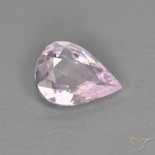 Safira Rosa Lavanda Muito Claro Natural 0.51ct, Formato de pêra, VVS-VS