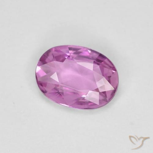 Safira Roxo Rosado Intenso Natural 0.71ct, oval, VVS-VS